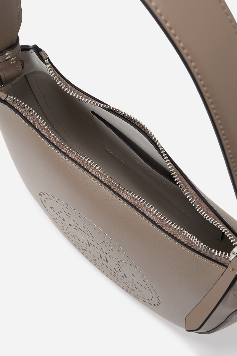 KARL LAGERFELD ハンドバッグ K/CIRCLE MOON SHB PERFORATED K/CIRCLE PERFORATED MOON SHOULDER BAG | Black | Women | KARL