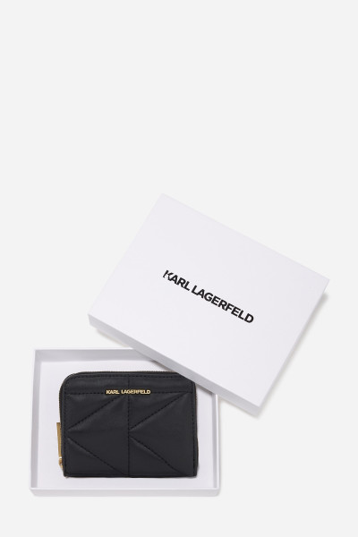 PÉNZTÁRCA KARL LAGERFELD K/KUILT SM ZIP AROUND WALLET - Kép 4