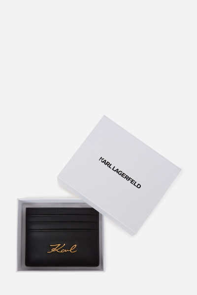 POUZDRO NA PLATEBNÍ KARTY KARL LAGERFELD K/SIGNATURE CARDHOLDER - Fotografie č. 4