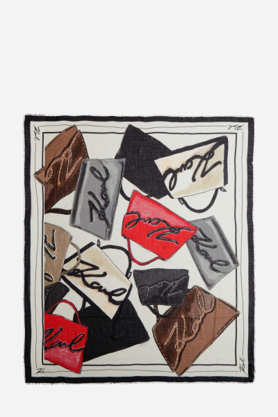 ŠÁTEK KARL LAGERFELD K/SIGNATURE BAGS SCARF - Fotografie č. 1