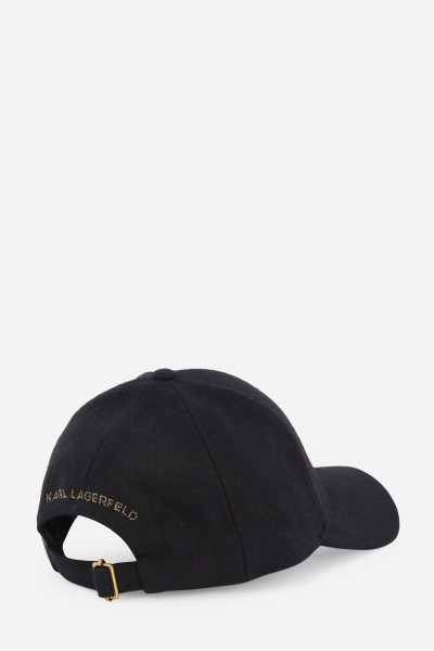 KŠILTOVKA KARL LAGERFELD K/AUTOGRAPH PIN WOOL CAP - Fotografie č. 2
