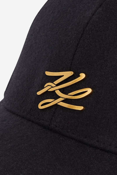 KŠILTOVKA KARL LAGERFELD K/AUTOGRAPH PIN WOOL CAP - Fotografie č. 5