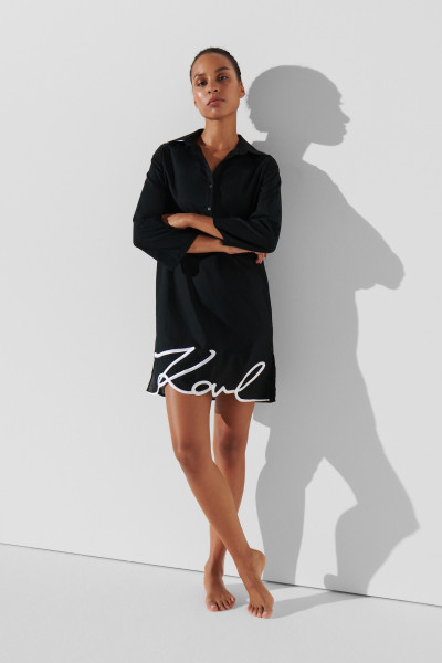 PLÁŽOVÉ OBLEČENÍ KARL LAGERFELD KARL DNA SIGNATURE BEACH DRESS - Fotografie č. 1