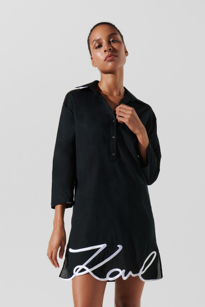 PLÁŽOVÉ OBLEČENÍ KARL LAGERFELD KARL DNA SIGNATURE BEACH DRESS - Fotografie č. 2