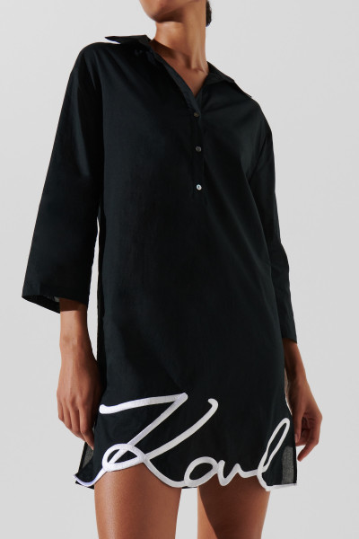 PLÁŽOVÉ OBLEČENÍ KARL LAGERFELD KARL DNA SIGNATURE BEACH DRESS - Fotografie č. 4