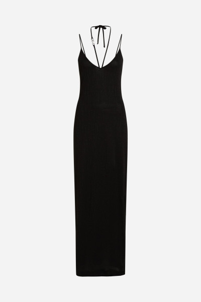 PLÁŽOVÉ OBLEČENÍ KARL LAGERFELD KARL DNA SHINE HALTER DRESS - Fotografie č. 5