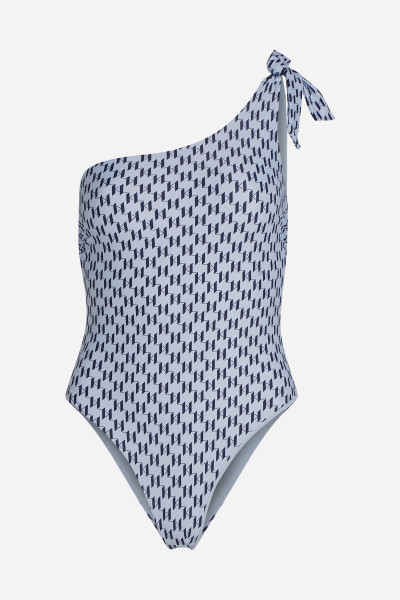 PLAVKY KARL LAGERFELD MONOGRAM TIE CHEEKY SWIMSUIT - Fotografie č. 5