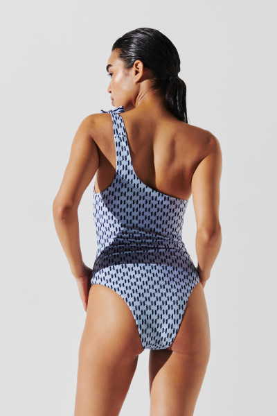 PLAVKY KARL LAGERFELD MONOGRAM TIE CHEEKY SWIMSUIT - Fotografie č. 3