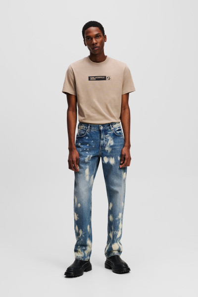 DŽÍNSY KARL LAGERFELD JEANS KLJ STRAIGHT BLEACH DENIM - Fotografia č. 1