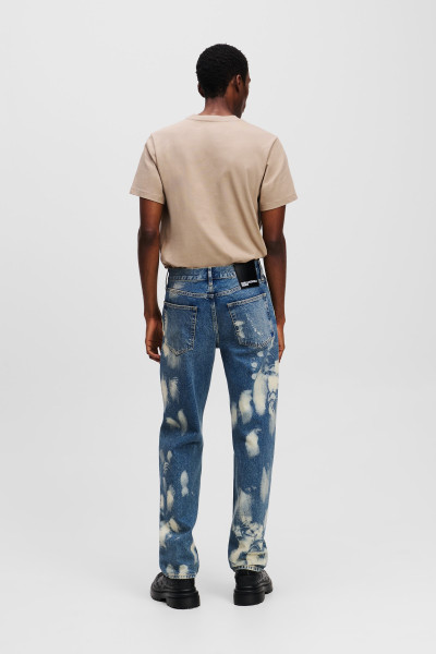 DŽÍNSY KARL LAGERFELD JEANS KLJ STRAIGHT BLEACH DENIM - Fotografia č. 2