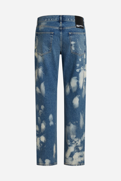 DŽÍNSY KARL LAGERFELD JEANS KLJ STRAIGHT BLEACH DENIM - Fotografia č. 6