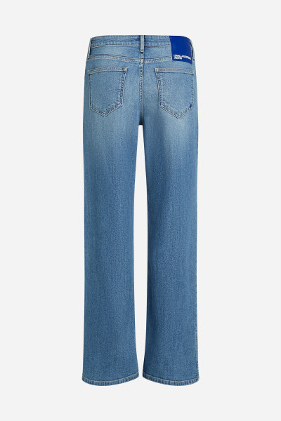 DŽÍNY KARL LAGERFELD JEANS KLJ MR RELAXED DENIM W/ SLIT - Fotografie č. 6