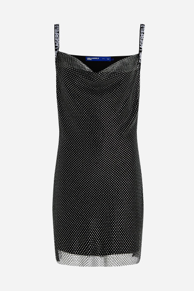 ŠATY KARL LAGERFELD JEANS KLJ CHAINMAIL DRESS - Fotografie č. 5