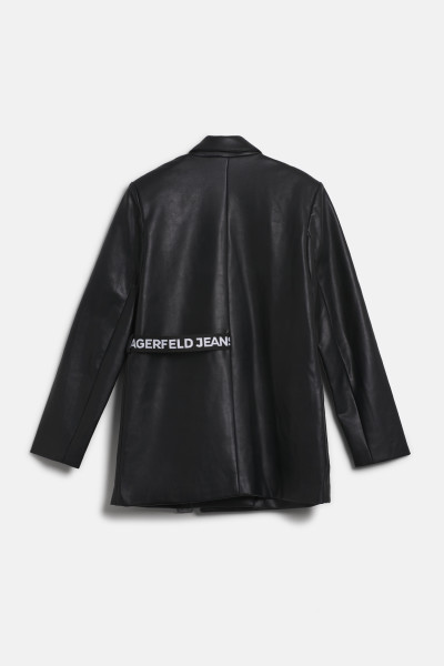 BLEJZR KARL LAGERFELD JEANS KLJ FAUX LEATHER BLAZER - Fotografie č. 2