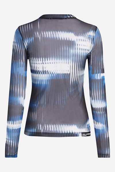 TRIČKO KARL LAGERFELD JEANS KLJ LS MESH TOP - Fotografie č. 6