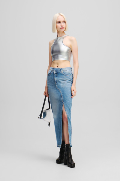 TOP KARL LAGERFELD JEANS KLJ METALLIC TOP - Kép 2