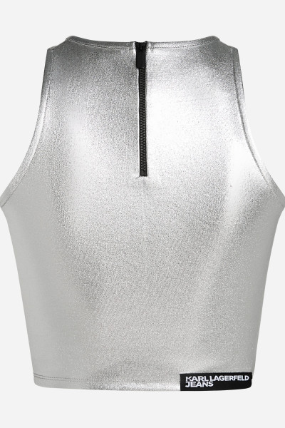 TOP KARL LAGERFELD JEANS KLJ METALLIC TOP - Kép 6