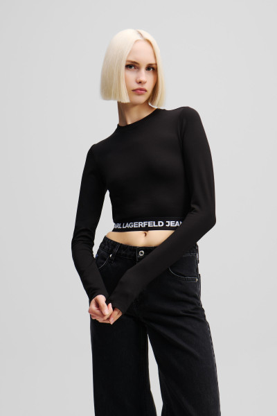 TOP KARL LAGERFELD JEANS KLJ LS MILANO TOP - Fotografie č. 1