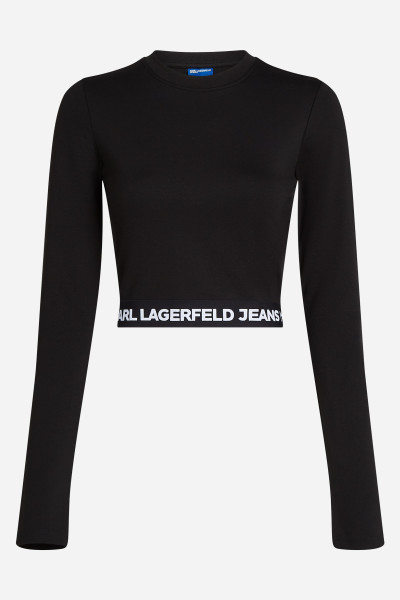 TOP KARL LAGERFELD JEANS KLJ LS MILANO TOP - Fotografie č. 5