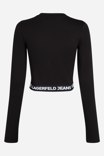 TOP KARL LAGERFELD JEANS KLJ LS MILANO TOP - Fotografie č. 6