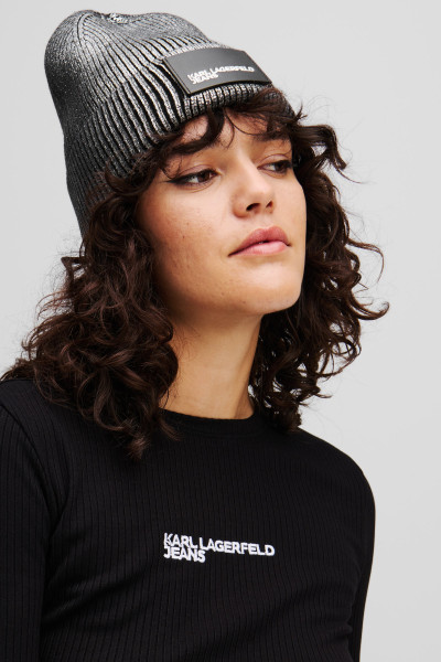 SAPKA KARL LAGERFELD JEANS KLJ COATED BEANIE - Kép 3