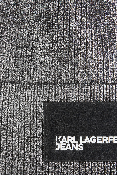 SAPKA KARL LAGERFELD JEANS KLJ COATED BEANIE - Kép 4