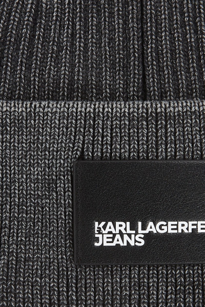 SAPKA KARL LAGERFELD JEANS KLJ WASHED BEANIE - Kép 3