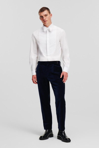 NOHAVICE KARL LAGERFELD HUNS PICK VELVET PANTS - Fotografia č. 1