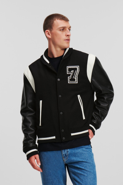 BUNDA KARL LAGERFELD VARSITY BOMBER JACKET - Fotografie č. 1