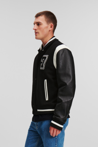 BUNDA KARL LAGERFELD VARSITY BOMBER JACKET - Fotografie č. 3
