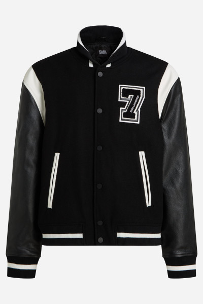 BUNDA KARL LAGERFELD VARSITY BOMBER JACKET - Fotografie č. 5