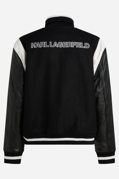 BUNDA KARL LAGERFELD VARSITY BOMBER JACKET - Fotografie č. 6