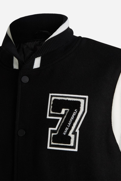 BUNDA KARL LAGERFELD VARSITY BOMBER JACKET - Fotografie č. 7