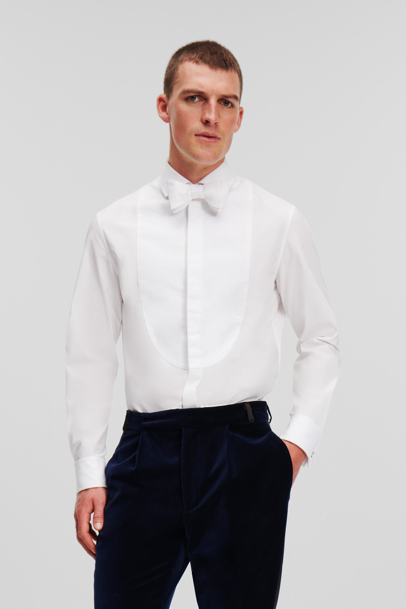 Ing Karl Lagerfeld Huns Pick Evening Shirt White