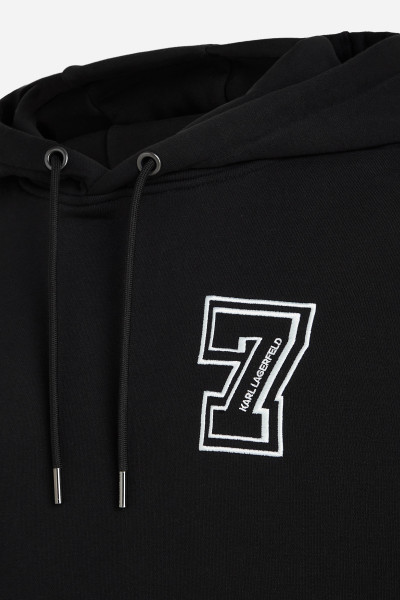 MIKINA KARL LAGERFELD VARSITY HOODIE - Fotografie č. 7