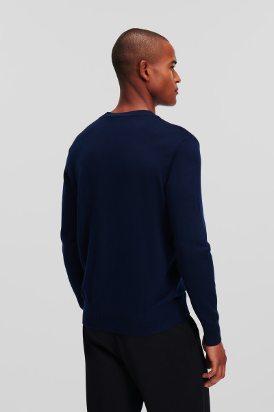 SVETR KARL LAGERFELD IKONIK 2.0 MERINO SWEATER - Fotografie č. 3