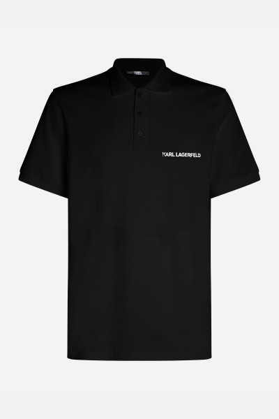PÓLÓ KARL LAGERFELD ELONGATED LOGO PIQUE POLO - Kép 1