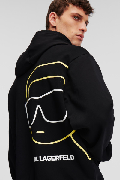 MIKINA KARL LAGERFELD IKONIK 2.0 BIG COLOUR HOODIE - Fotografia č. 4