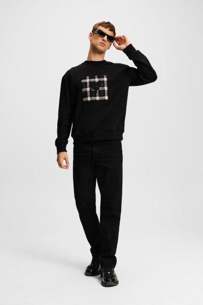 MIKINA KARL LAGERFELD SEASONAL BOUCLE SWEATSHIRT - Fotografie č. 2