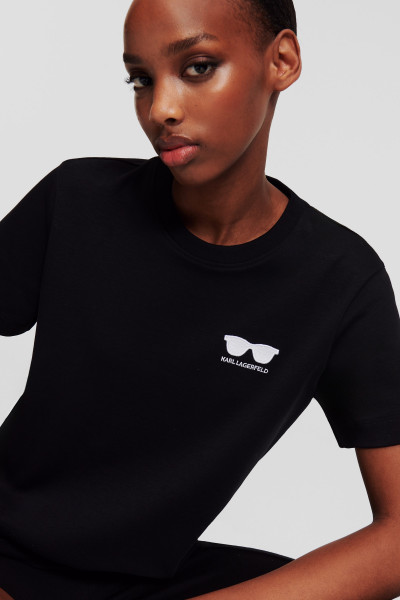 TRIČKO KARL LAGERFELD SUNGLASSES EMBROIDERY T-SHIRT - Fotografia č. 4