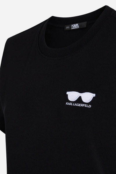 TRIČKO KARL LAGERFELD SUNGLASSES EMBROIDERY T-SHIRT - Fotografia č. 7
