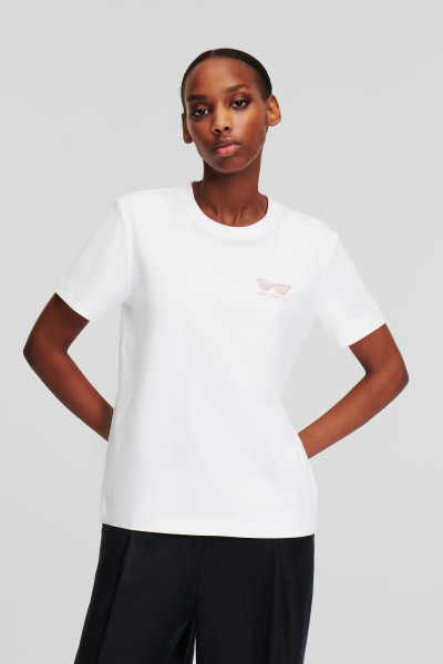 TRIČKO KARL LAGERFELD SUNGLASSES EMBROIDERY T-SHIRT - Fotografia č. 1