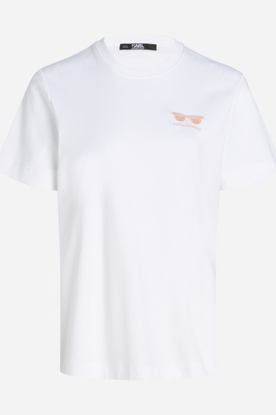 TRIČKO KARL LAGERFELD SUNGLASSES EMBROIDERY T-SHIRT - Fotografia č. 5