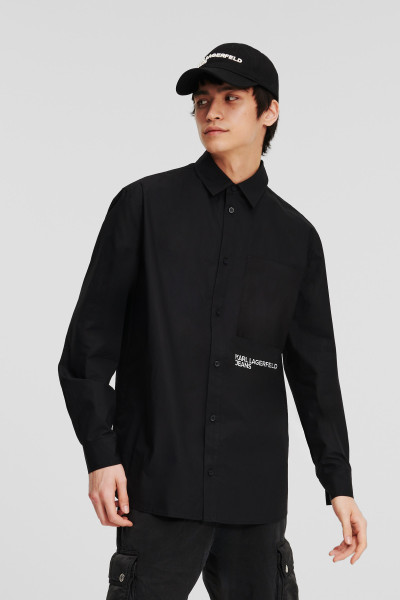 KOŠILE KARL LAGERFELD JEANS KLJ REGULAR WOVEN SHIRT - Fotografie č. 1