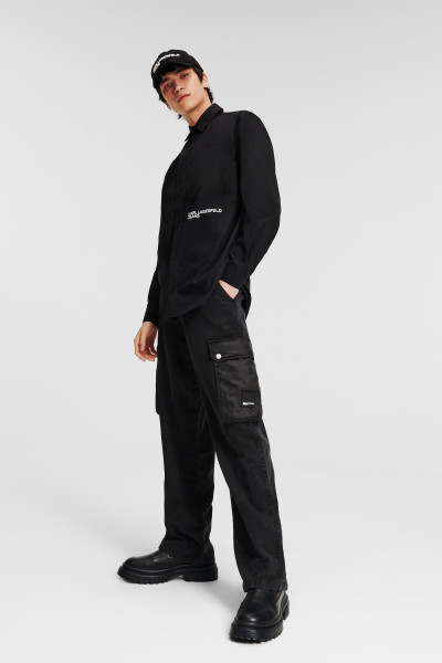 KOŠILE KARL LAGERFELD JEANS KLJ REGULAR WOVEN SHIRT - Fotografie č. 2