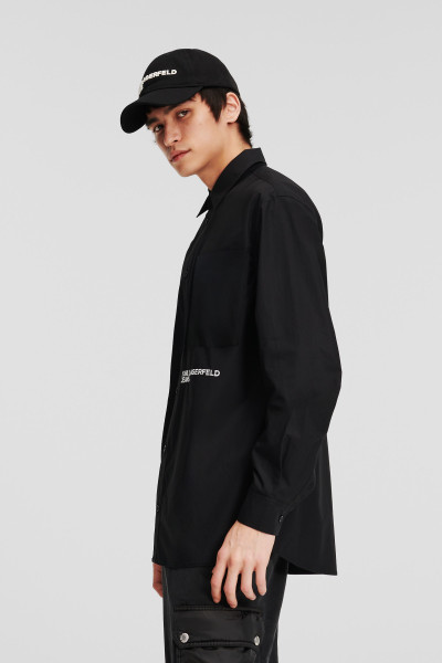 KOŠILE KARL LAGERFELD JEANS KLJ REGULAR WOVEN SHIRT - Fotografie č. 4