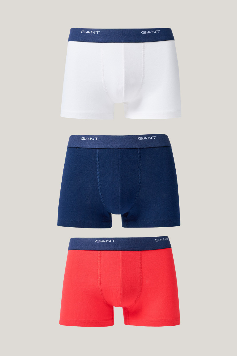 SPODNÁ BIELIZEŇ GANT CORE TRUNK 3-PACK MULTICOLOR