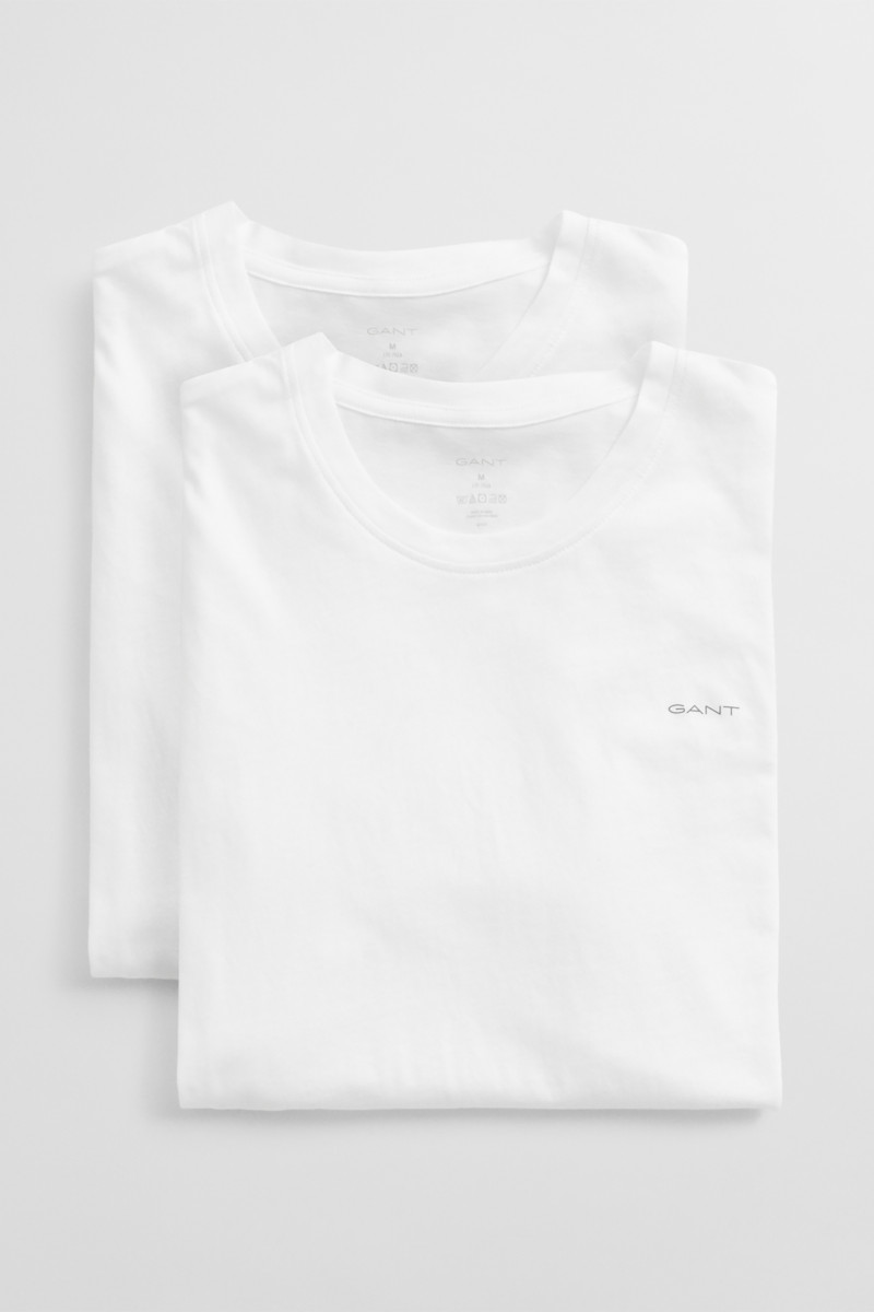 TRIČKO GANT C-NECK T-SHIRT 2-PACK WHITE