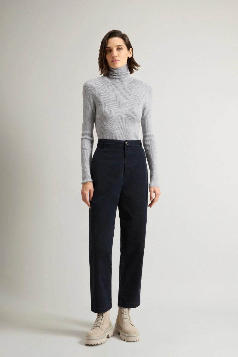 Nadrág Woolrich Classic Stretch Twill Pant Melton Blue