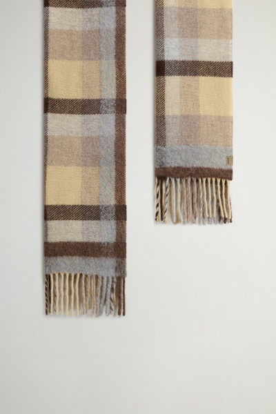 SÁL WOOLRICH NEEDLE PUNCH CHECK SCARF - Kép 3